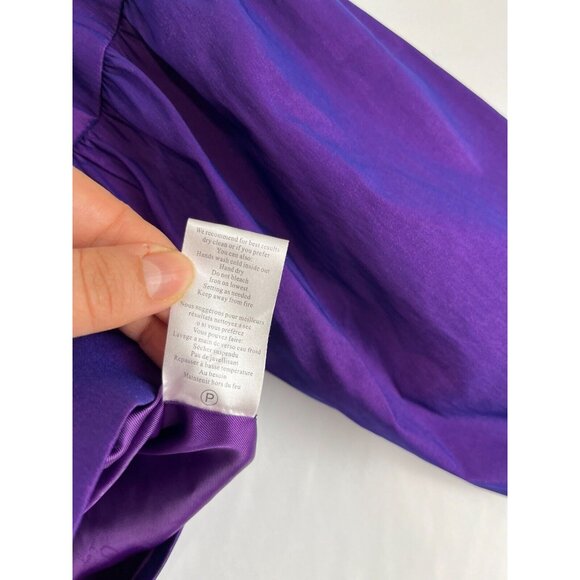 Samuel Dong Cropped Dress Jacket Womens Size S Iridescent Ruffles Music Note Zip - Picture 11 of 16